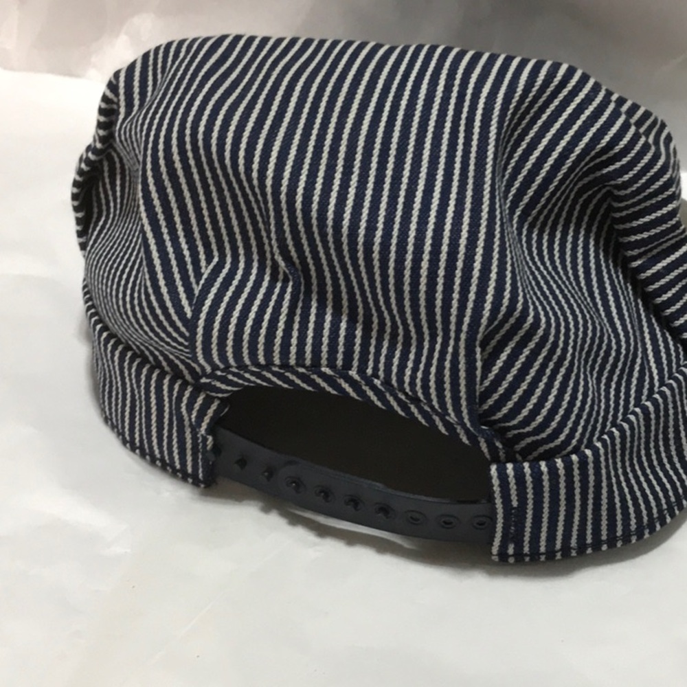 True vintage Key  Denim Engineer Fitted Cap  USA - Picture 3 of 4